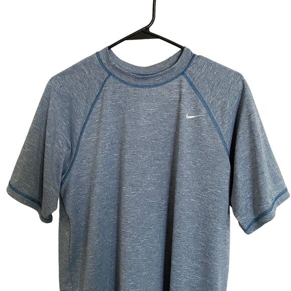 Nike Dri-Fit Shirts Mens Size M Teal Green Short Sleeve Stretch Crewneck - Picture 3 of 6